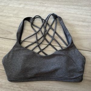 Lululemon size 4 grey sports bra